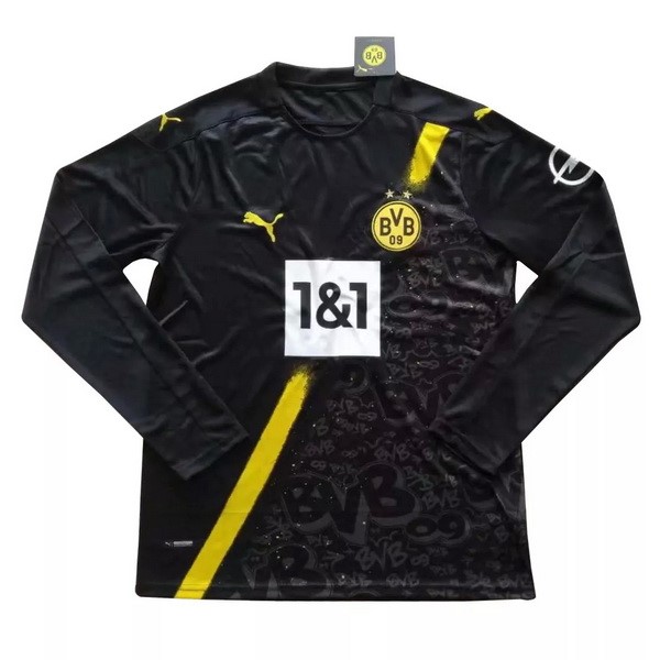 Thailande Maillot Football Borussia Dortmund Exterieur ML 2020-21 Noir